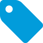 blue tag icon